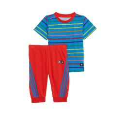 Снимка на ADIDAS x Classic Lego Tee And 3/4 Pants Set Blue/Red