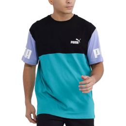 Снимка на PUMA Power Colorblock Tee Deep Aqua/Multi