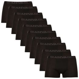 Снимка на 10PACK Men's Boxer Shorts Gianvaglia Black