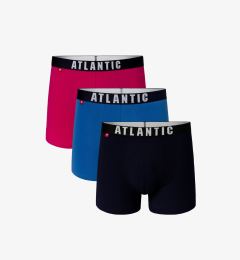 Снимка на 3-PACK Men's ATLANTIC boxers - pink, blue, navy