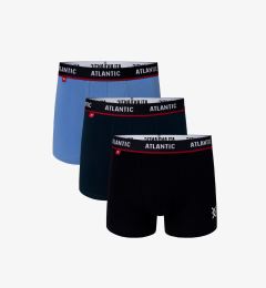 Снимка на 3-PACK Men's boxers ATLANTIC - dark blue, blue, dark blue,