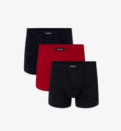 Снимка на 3-PACK Men's boxers ATLANTIC - dark blue, red, dark blue