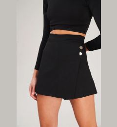 Снимка на 30914 Dewberry Button Detailed Women Shorts Skirt-BLACK