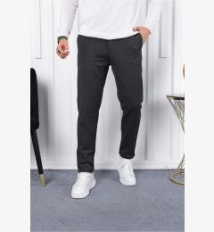 Снимка на 36197 Dewberry Ids Slim Fit Lycra Fabric Mens Trousers-ANTHRACITE