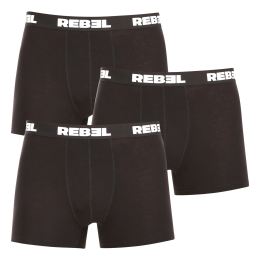 Снимка на 3PACK Men's Boxer Shorts Nedeto Rebel Black