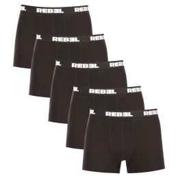 Снимка на 5PACK Men's Boxer Shorts Nedeto Rebel Black