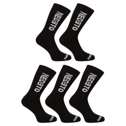 Снимка на 5PACK Nedeto High Black Socks