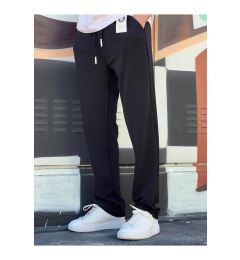 Снимка на 63521 Dewberry Elastic Waist Mens Baggy Pants-BLACK