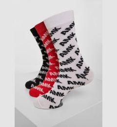 Снимка на AMK Allover Socks 3-Pack Black/Red/White