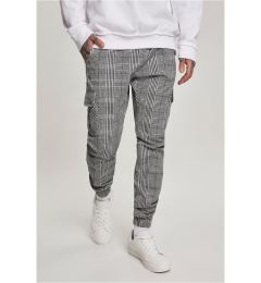 Снимка на AOP Glencheck Cargo Jog Pants White/Black