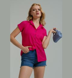 Снимка на armonika Women's Fuchsia Short Sleeve Shirt