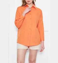 Снимка на armonika Women's Orange Oversize Long Basic Shirt