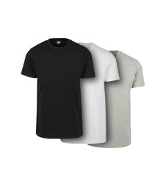 Снимка на Basic T-shirt of 3 pieces black/white/grey