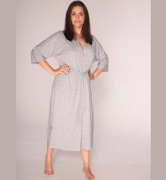 Снимка на Bathrobe De Lafense 892 Visa long 3XL-4XL women's melange light 065