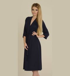 Снимка на Bathrobe De Lafense 892 Visa long 3XL-4XL women's navy blue 042