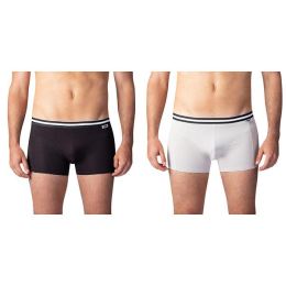 Снимка на Bellinda COTTON STRETCH BOXER 2x - Double pack of cotton boxer shorts - black - gray