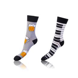 Снимка на Bellinda CRAZY SOCKS 2x - Cheerful Socks 2 Pairs - Black - White