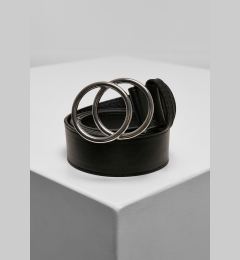 Снимка на Belt with ring buckle black/silver