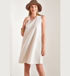 Снимка на Bianco Lucci Women's Backless Linen Dress