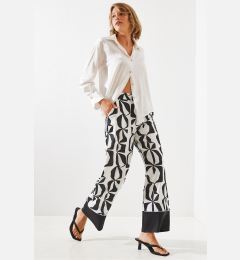 Снимка на Bianco Lucci Women's Patterned Satin Trousers MBMS005