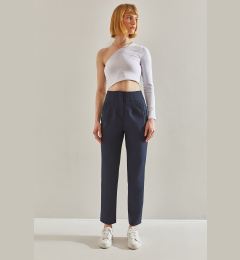 Снимка на Bianco Lucci Women's Ribbed Carrot Leg Pocket Trousers