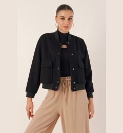 Снимка на Bigdart 0688 Double Pocket Crop Jacket - Black