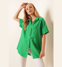 Снимка на Bigdart 20120 Oversize Short Sleeve Shirt - Green