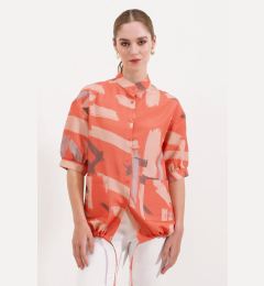 Снимка на Bigdart 20226 Patterned Oversize Shirt - Orange