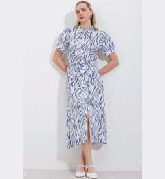 Снимка на Bigdart 2213 Short Sleeve Viscose Dress - Blue