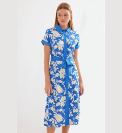 Снимка на Bigdart 2455 Patterned Shirt Dress - Blue