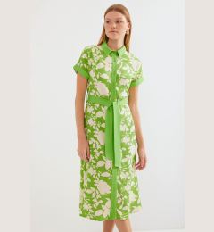 Снимка на Bigdart 2455 Patterned Shirt Dress - Green