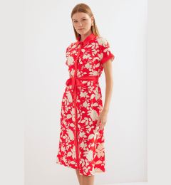 Снимка на Bigdart 2455 Patterned Shirt Dress - Red