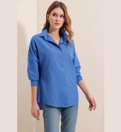 Снимка на Bigdart 3900 Oversize Long Basic Shirt - B.blue