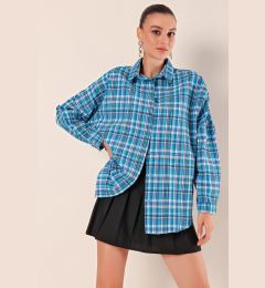 Снимка на Bigdart 3900 Oversize Long Basic Shirt - C.Blue