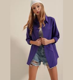 Снимка на Bigdart 3900 Oversize Long Basic Shirt - Purple