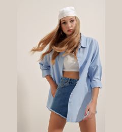 Снимка на Bigdart 3900 Oversize Long Basic Shirts - Blue