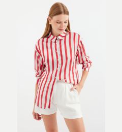 Снимка на Bigdart 3964 Lightly Flowing Satin Shirt - A.Red