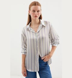 Снимка на Bigdart 3964 Lightly Flowing Satin Shirt - F.Grey