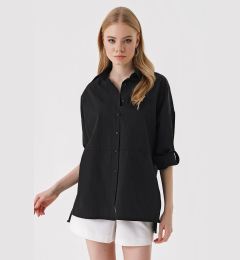 Снимка на Bigdart 3975 Slit Poplin Shirt - Black