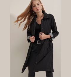 Снимка на Bigdart 5808 Trench Coat with Waist Tie - Black