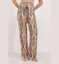 Снимка на Bigdart 6523 Patterned Wide Leg Trousers - Cream