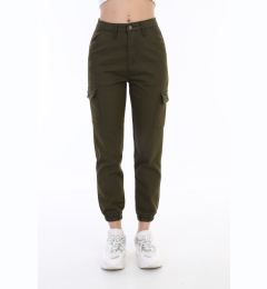 Снимка на BİKELİFE Khaki Cargo Pocket Gabardine Trousers