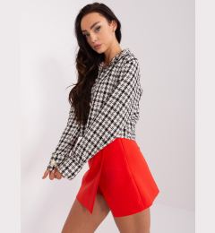 Снимка на Black and white short plaid shirt