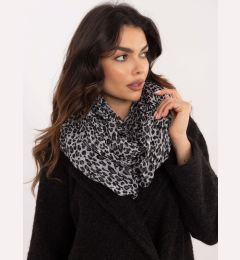 Снимка на Black and white women's scarf with print