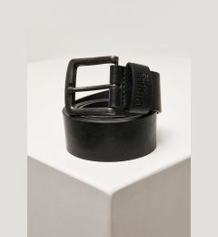 Снимка на Black belt made of recycled imitation leather