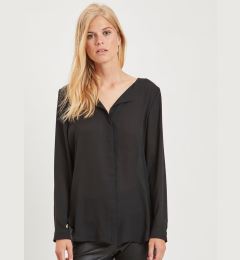 Снимка на Black Blouse with Long Sleeve VILA Lucy - Women