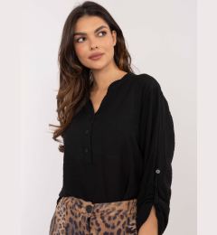 Снимка на Black blouse with stand-up collar OH BELLA