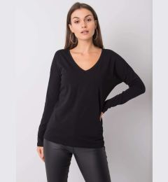 Снимка на Black cotton blouse with long sleeves