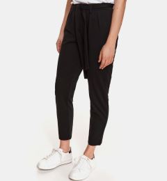 Снимка на Black cropped trousers with tie TOP SECRET - Women's