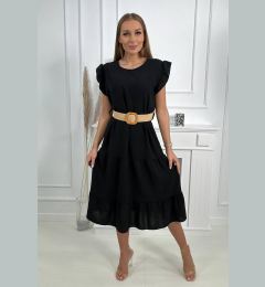 Снимка на Black dress with ruffles